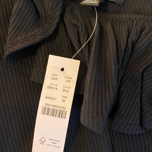 J Crew One-Shoulder Ruffle Neck - Picture 2 of 2